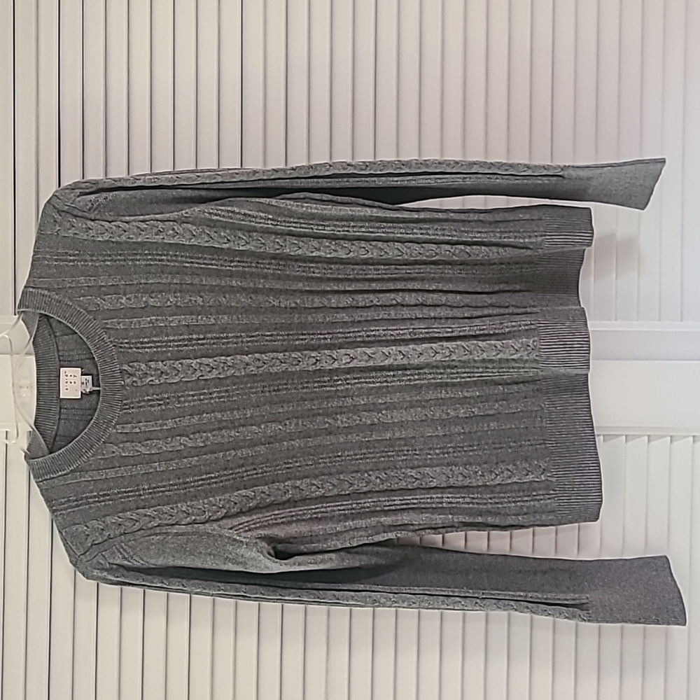 A New Day by Target Cableknit Sweater. Size Small. Lt Gray.  NWT